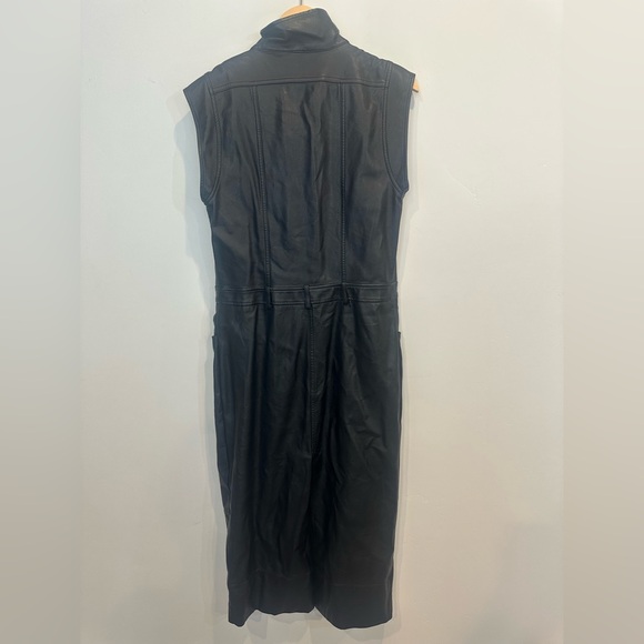 Free People Faux Vegan Leather Midi Dress - Picture 5 of 5